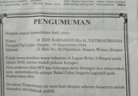 Pernyataan Edy Hardjono Bakal Calon Legislatif 2024